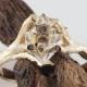 1.3ct Herkimer Crystal Diamond with Gold Specks in 14k Yellow Gold Twig Engagement Ring by Dawn