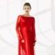 Red boudoir dress Ruby/Full lenght robe/Boudoir dress/