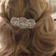 wedding hair comb silver hair piece Wedding comb Pearl hair comb Vintage style Bridal hair comb Wedding headpiece Bridal hair accessories