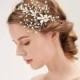 Gold & Pearl Wedding HeadBand with Flowers-Hair Jewellery for Brides-Gold Bridal Headpiece-Crown-Bridal Hair Accessories-Brides Hair Vine