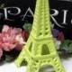 Lemon Lime Cast Iron Eiffel Tower Paris Home Decor Shabby Chic Retro Nursery Decor