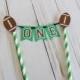 Football cake topper, first birthday, cake topper, football birthday party