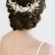 CAPUCINE Crystal Wedding Headpiece, Bridal Headpiece, Wedding Hairpiece, Bridal Hairpiece, Floral Bridal Hair Comb, Floral Wedding Hair Comb