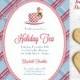 Holiday Tea Invitation Christmas Tea Invite Digital Template Editable & Printable Instant Download DIY Microsoft Word