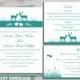 Wedding Invitation Template Download Printable Wedding Invitation Editable Reindeer Invitation Teal Wedding Invitations Blue Invite DIY DG13