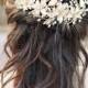 Bridal Headpiece, ELLA Bridal Gold Hair Clip, Swarovski Crystal Silver Hair Clip Wedding Comb, Bridal Headpiece, Bridal Headpiece Hair Clip