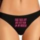Take These Off And Shove Them In My Mouth Thong Panties Sexy Slutty Funny Naughty Bachelorette Party Gift Womens Thong Panties