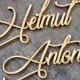 Laser Cut Name signs for wedding Place Settings Dinner Party Place Card Wedding Escort Card Decoration Modern Calligraphy Party Decoration