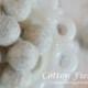 COTTON FIELD -1cm - 2cm 100% Wool Felt Balls -Felt Pom Pom *Wedding decor -Diy Pom Pom Garland - Diy Felt Ball Garland * Wool Balls *Wreath
