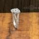2.85 CT Halo Round Engagement Wedding Ring Solid 14k/18k  White Gold, Halo Engagement Ring, Split Shank Ring, Heavy Ring , Moissanite Ring