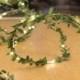 7 foot or 16 foot LEDs leaf garland battery operated LED fairy string lights for rustic wedding decoration summer party holiday