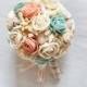 Shell Bouquet, Sola flowers, Bridal Bouquet Sea, Bridesmaid Bouquet Sea, Beach Wedding, Nautical Wedding, Starfish