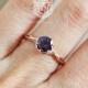 Alexandrite ring , Alexandrite engagement ring, Floral Alexandrite and diamond ring in your choice of solid 14k white, yellow, or rose gold