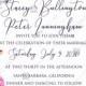 Pampas grass wedding invitation set pink peony flower pdf custom online editor 5x7