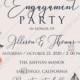 Peony engagement party invitation floral watercolor card template online editor pdf 5x7 in