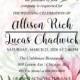 Engagement shower invitation pink garden rose peach chrysanthemum succulent greenery PDF 5x7 in edit online