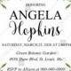 Bridal shower wedding invitation dahlia yellow chrysanthemum flower eucalyptus card PDF template 5x7 in edit online