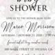 Baby shower invitation marsala dark red peony wedding greenery burgundy floral PDF 5x7 in Customize online cards