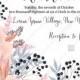 Anemone wedding invitation card printable template blush pink watercolor flower PDF 5x7 in invitation maker