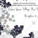 Wedding invitation set white anemone flower card template PDF 5x7 in online maker