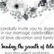 Wedding invitation set white anemone flower card template PDF 5x7 in online editor