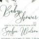 Baby shower invitation wedding invitation set sunflower yellow flower PDF 5x7 in