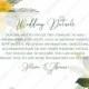 Wedding details card wedding invitation set sunflower yellow flower PDF 5x3.5 in online maker