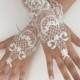 Unique Wedding Gloves, Ivory lace gloves, Ivory bride glove bridal gloves lace gloves fingerless gloves