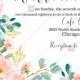 Wedding invitation set blush pastel peach rose peony sakura watercolor floral eucaliptus herbal PDF 5x7 in invitation maker