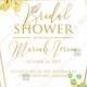 Bridal shower wedding invitation set yellow lemon hibiscus tropical flower hawaii aloha luau PDF 5x7 in invitation maker