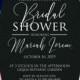 Wedding invitation set acrylic marble painting bridal shower card PDF 5x7 in online editor