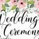 Pink anemone wedding invitation floral poppy greenery PDF 5x7 in wedding invitation maker