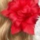 Feathers Flower Color customized Faux Flower Millinery Feather Flower Wedding Headpiece Flower Barrettes Accessories Crafts 1 Piece