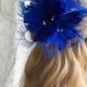 Handmade Feather Flower Fascinator Feather Craft Millinery Hat Trim Hair Feathers for Themed Party Formal Occasion Customized Color