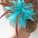 Goose Feather Fascinators Millinery Hat Trims Handmade Feather Headpiece for Cocktail Party Derby Day Color Custom available