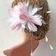 Handmade Goose Feather Millinery Feather Mount Fascinator Hat Trim Feathers Flower for Formal Occasion Dance Costumes 1 Piece