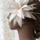 1 Piece Feather Fascinators Feather Flower Headpiece Womens Feathers Adornment for Cocktail Ball Wedding Church Tea Party