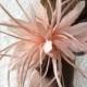 Handmade Feather Flower Feather Millinery Mount for Fascinators Bridal Headpieces Wedding Party Festival Decoration 1 Piece
