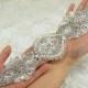 Wedding Rhinestone applique Bling Crystal applique With Pearl Details add a glam touch for Prom Party Dress Bridal Gown