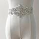 Shine Crystal sash applique Hot Fixed Rhinestone Appliques with Pearl Details Accents for Wedding Dresses Party Dress Prom Costumes