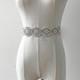Shine Embellished Rhinestone applique Bridal Sashes Jewel Stitch Diamante Pearl Motif Trims for Wedding Dresses Maid of Honor dress