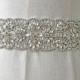 Hot Fixed Rhinestone Sash Belt Applique Crystal Trimming Chunky Bridal Accessories for Wedding Dresses