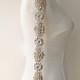 Dazzling Rhinestone Trim applique Diamante crystal Motif for Bridal Sash Belt Wedding Sashes Bridesmaid Prom Dress Addition