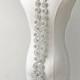 Crystal Beads Applique Wedding Crystal Appliques Rhinestones trim for Bridal Sash Belt Prom Dress Dance Costumes Length Customized