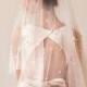 wedding veil/custom design/hand made / bride veils/ long/short/over face/ pearls/personalised wedding veil/ivory colour/bride accessories