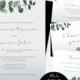 Modern Wedding Invitation Printable Wedding Invitations :Printable Greenery Wedding Invitations Wedding Suite Greenery Invitation Template