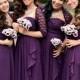Bridesmaid shawls set of 4, purple bridesmaid shawls, plum wedding, bridesmaid wraps and shawls, lace bridal shrug, purple wedding