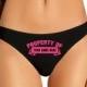Custom Personalized Property Of Panties Customized Panty With Your Name and Hearts, Customized Womens Thong Panties