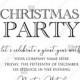 White poinsettia flower berry invitation Christmas party flyer PDF 5x7 in PDF editor