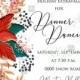 Poinsettia Christmas Party Invitation Noel Card Template PDF 5x7 in customize online